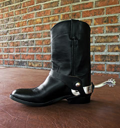 western cowgirl boot with spur